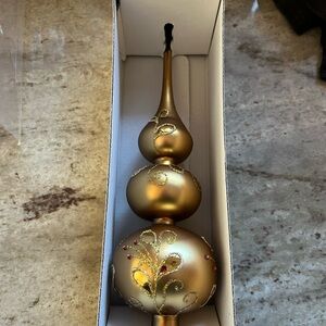 Demdaco Gold Holiday Ornament